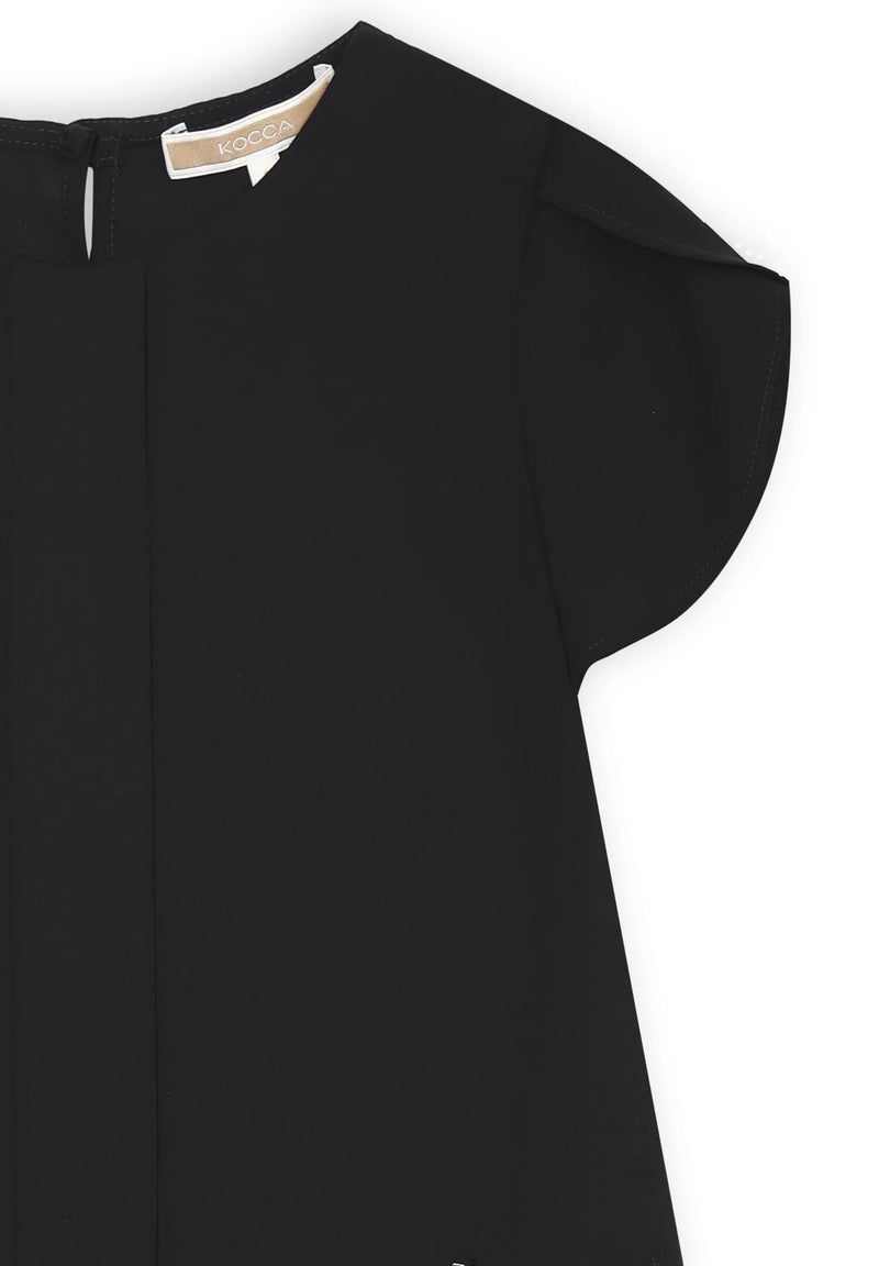 Maglia nera Kocca bambina maniche corte primavera-estate 2025 - NERO | CammarataMode
