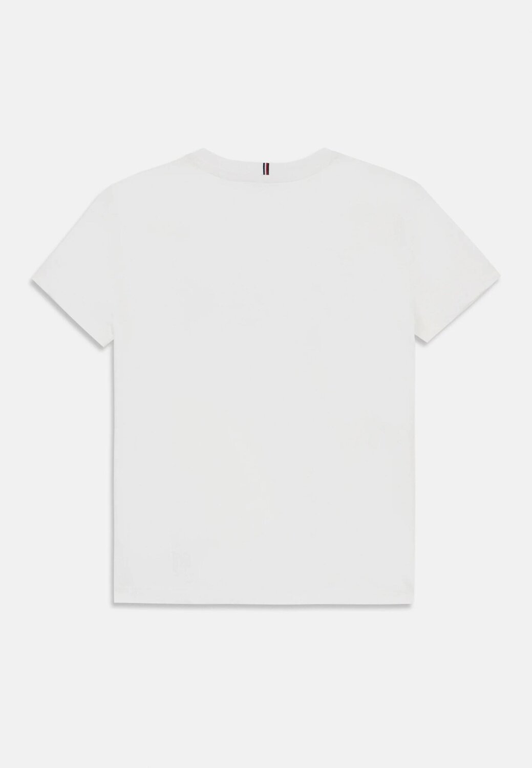 TOMMY HILFIGER – T-shirt Script Sequins Bambina in Cotone – Bianca con Logo