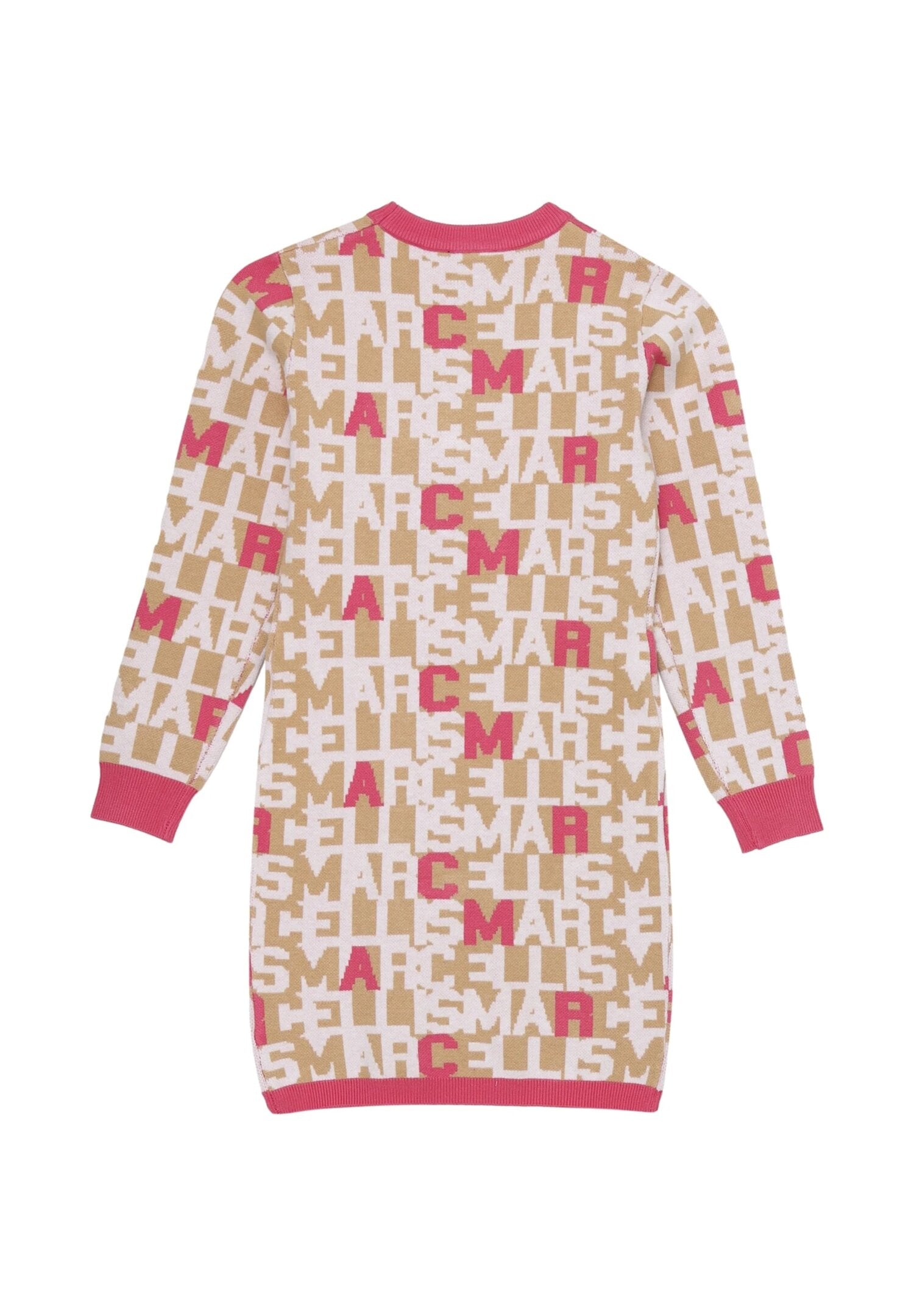 Marc Ellis Abito Rosa Bambina In Viscosa Girocollo Invernale AI25