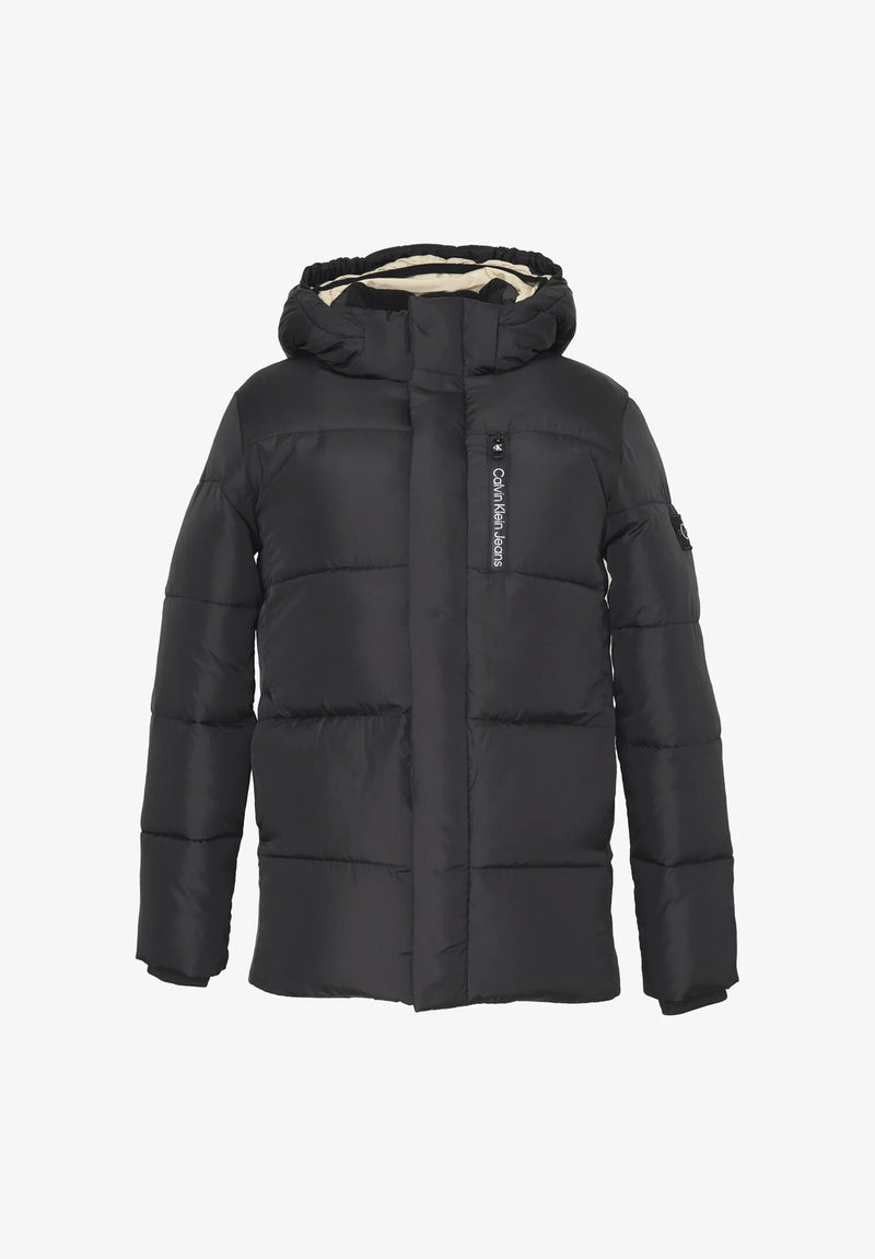 Calvin Klein Giacca Invernale Bambino & Ragazzo Nera con Cappuccio (Taglie 2-16 - NERO | CammarataMode