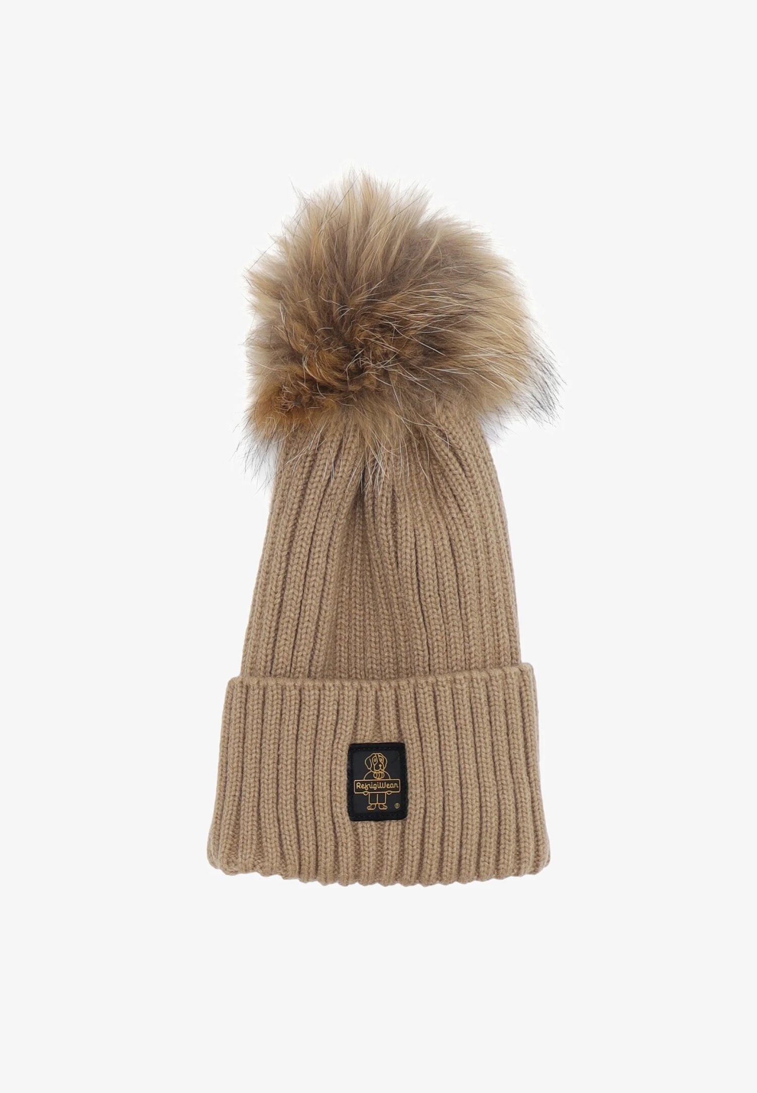 Refrigiwear Cappello Beige Donna In Lana Cuffia Quotidiano AI25