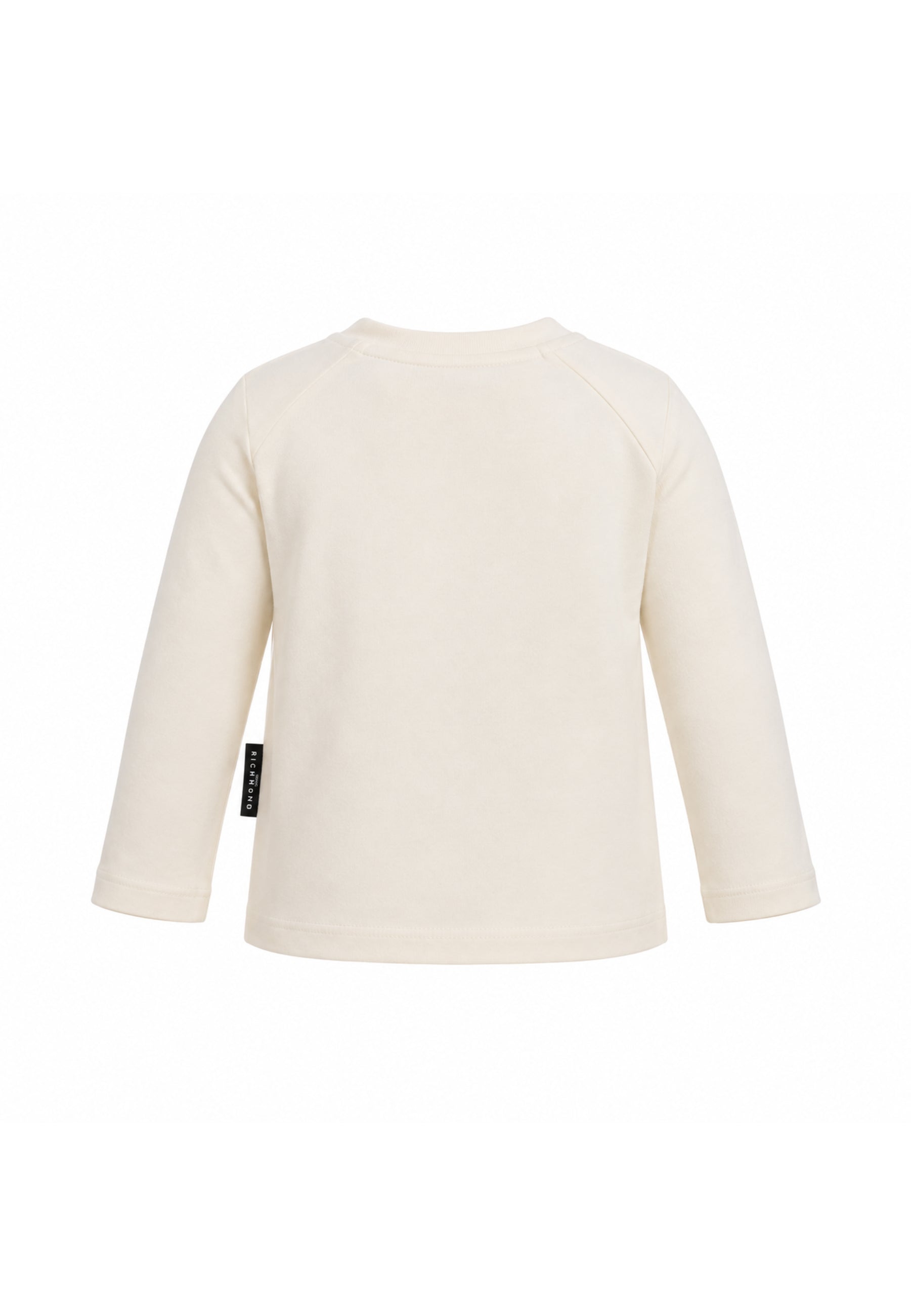 John Richmond Completo t shirt panna a manica lunga e gonna nera a balze Bambine e ragazze ria26134cj.panna_