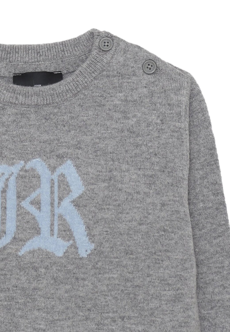 John Richmond maglia neonato grigia 6-36 mesi logo JR - GRIGIO | CammarataMode