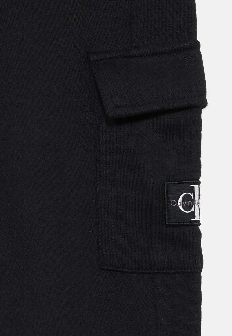 Calvin Klein Pantaloni Sportivi Bambino – Neri Cotone 100% con Logo - NERO | CammarataMode