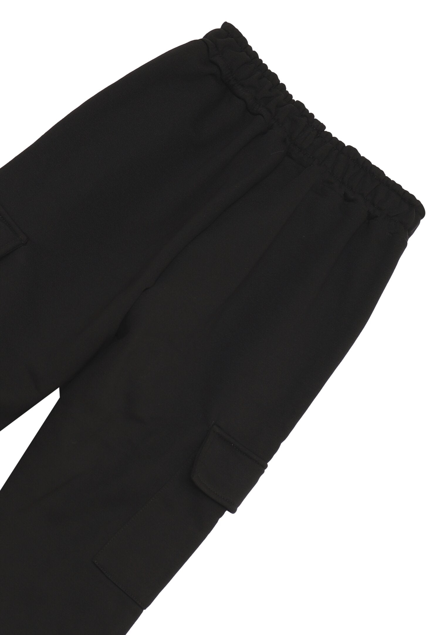 Icon Pantalone Nero Bambino In Cotone Vita Regolabile Quotidiano AI25