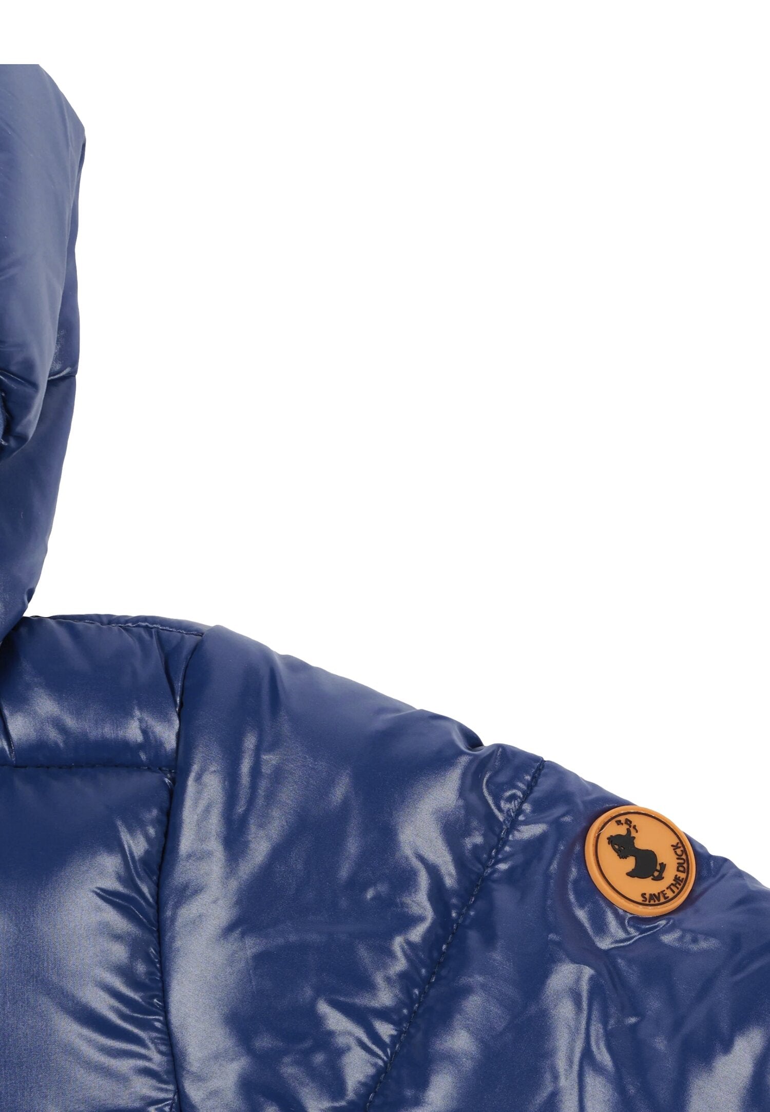 Save The Duck Giubbotto Blu Neonato In Nylon Con Cappuccio Invernale AI25