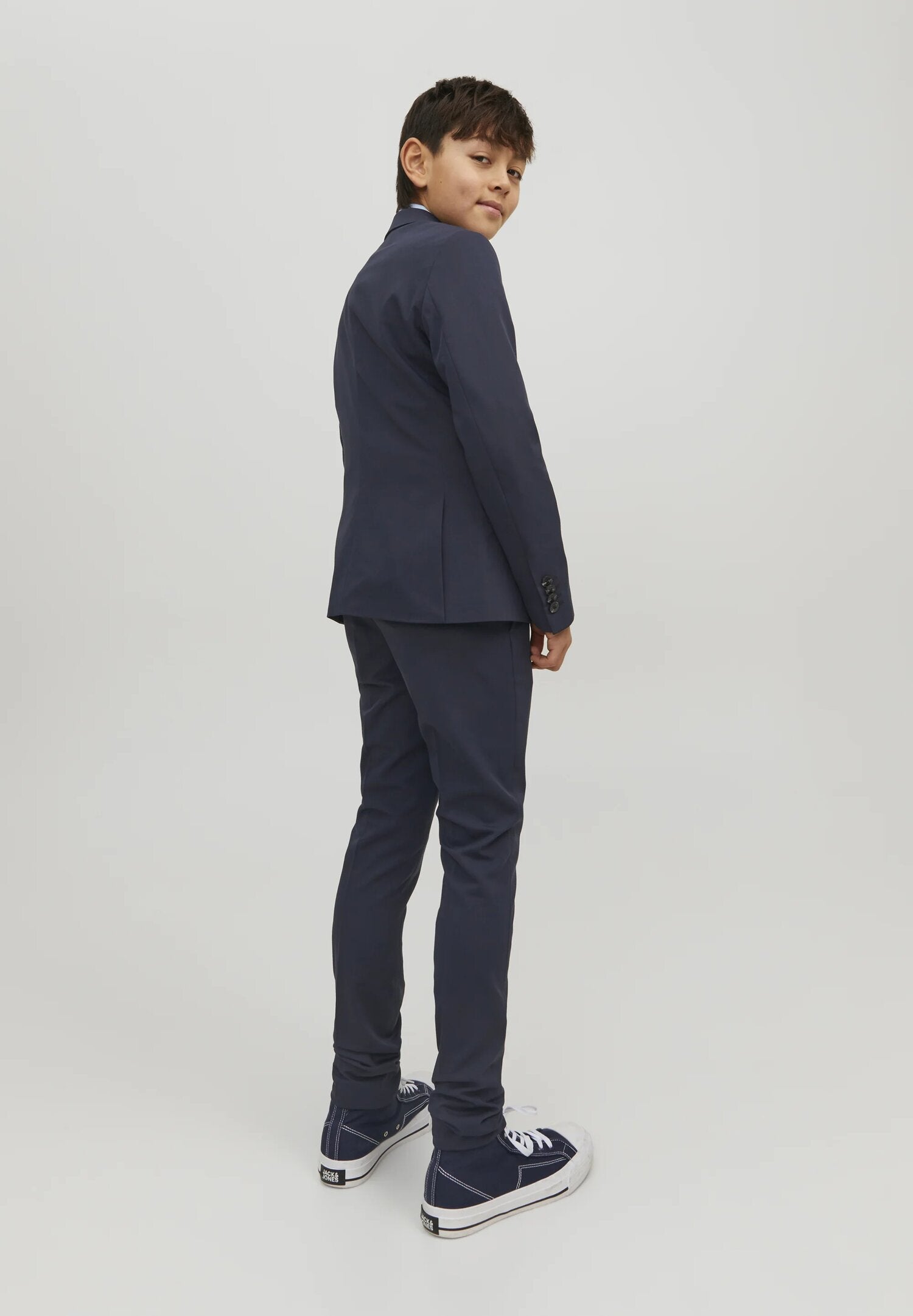 Jack & Jones Junior pantaloni eleganti bambino e ragazzo blu navy slim fit | CammarataMode