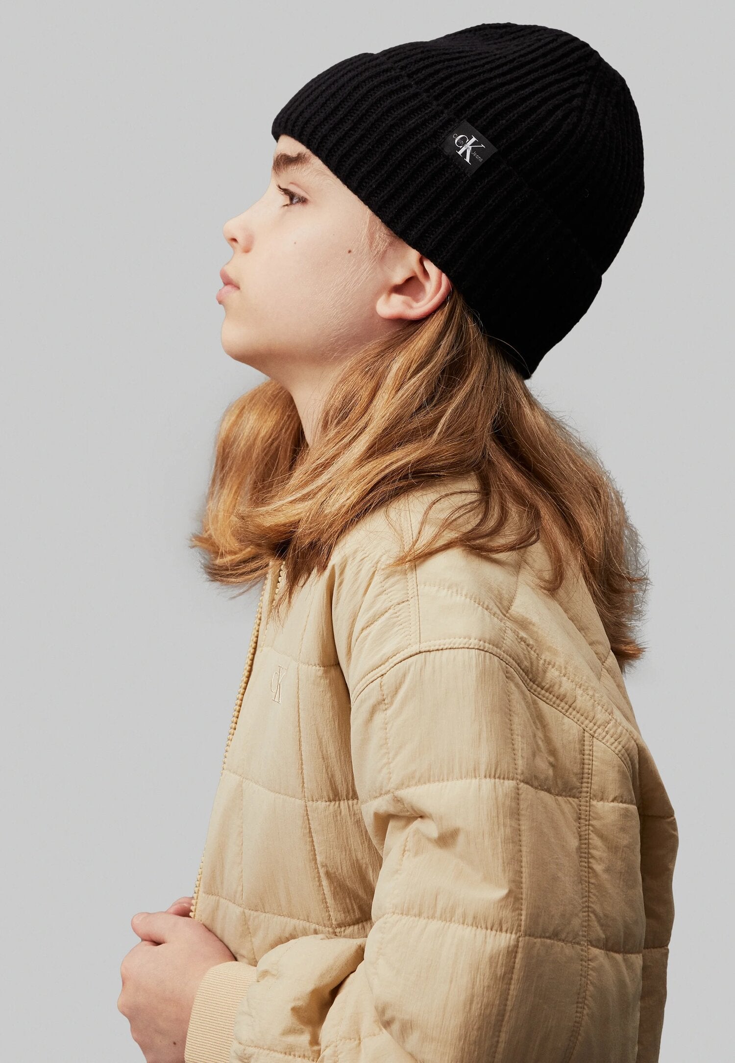 Calvin Klein Cappello Nero In Maglia Bambino IU0IU0044BEH_