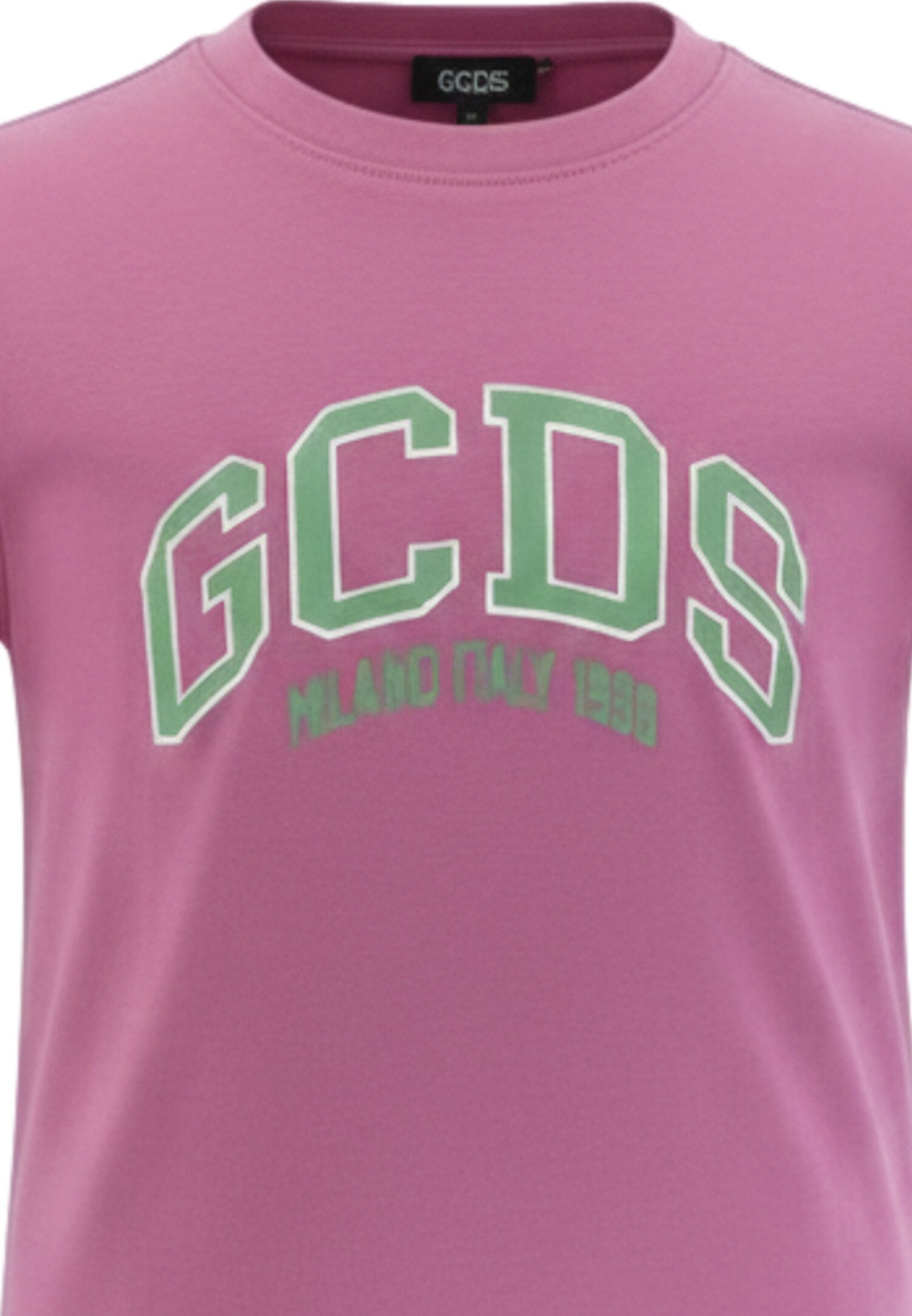Gcds Tshirt Rosa Bambina Girocollo Estivo In Cotone 746237_
