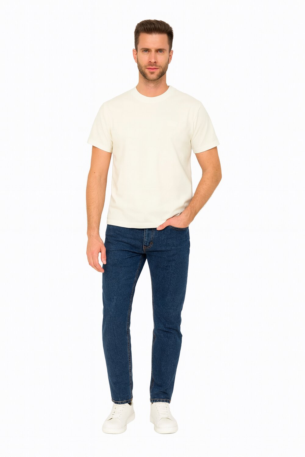 John Richmond T Shirt Bianca Uomo In Jersey Maniche Corte Quotidiano AI25