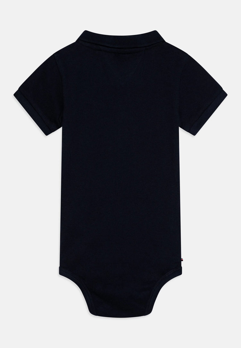 Polo Tommy Hilfiger Blu in Piquè per Neonati - BLU | CammarataMode