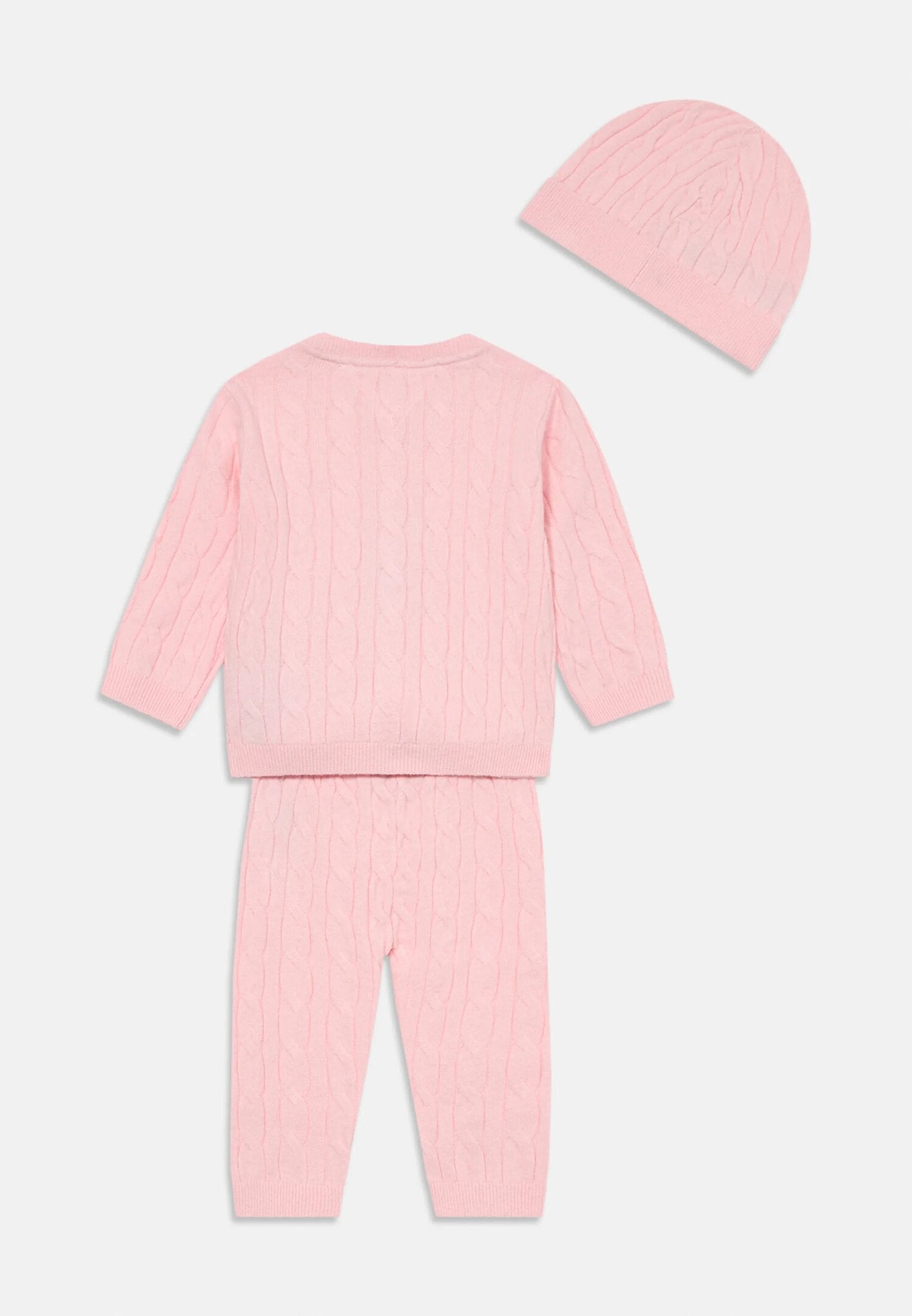 Tommy Hilfiger Completo Rosa Neonata In Maglia Quotidiano PE26