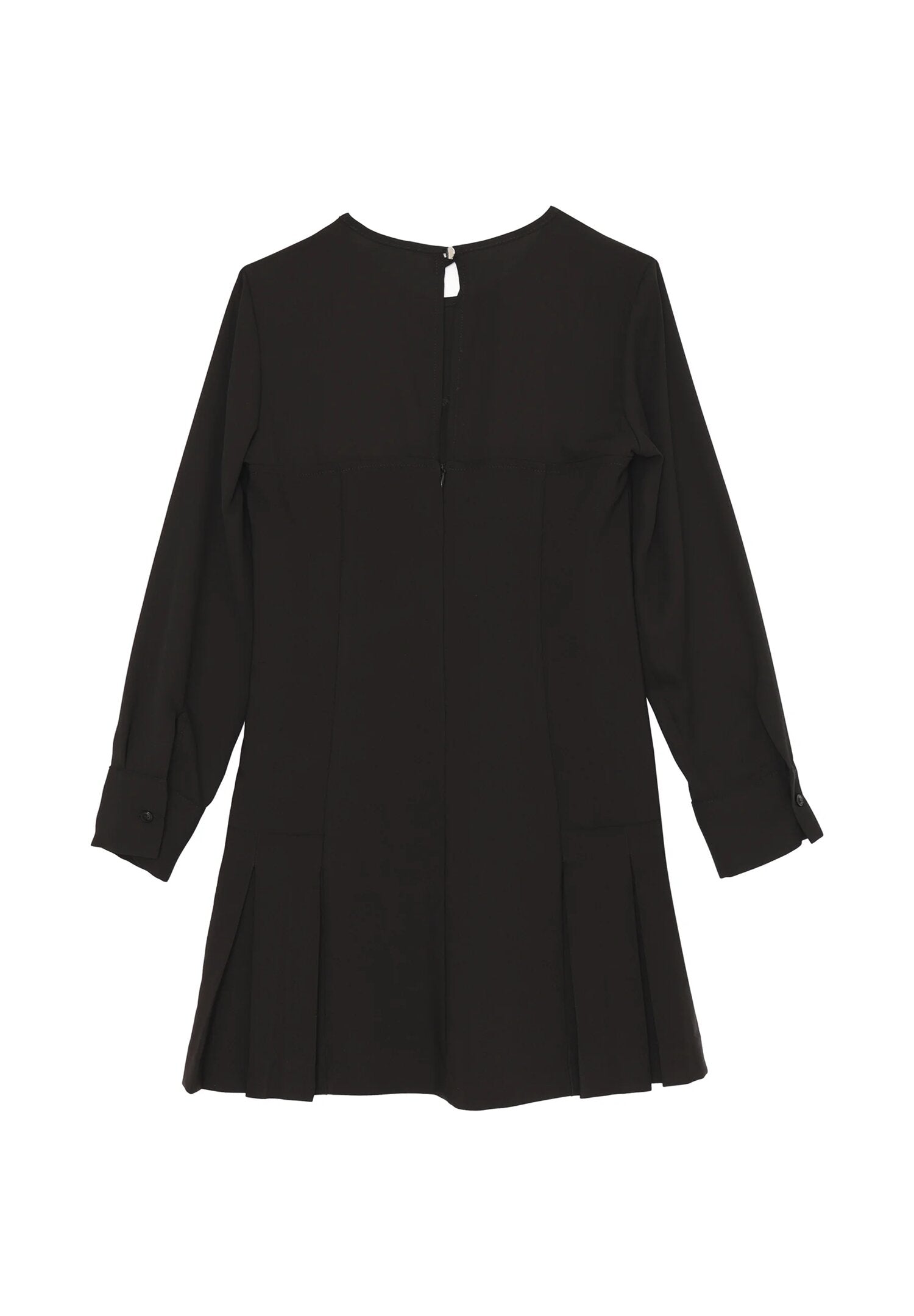 Kocca vestito bambina e ragazza nero elegante con pieghe