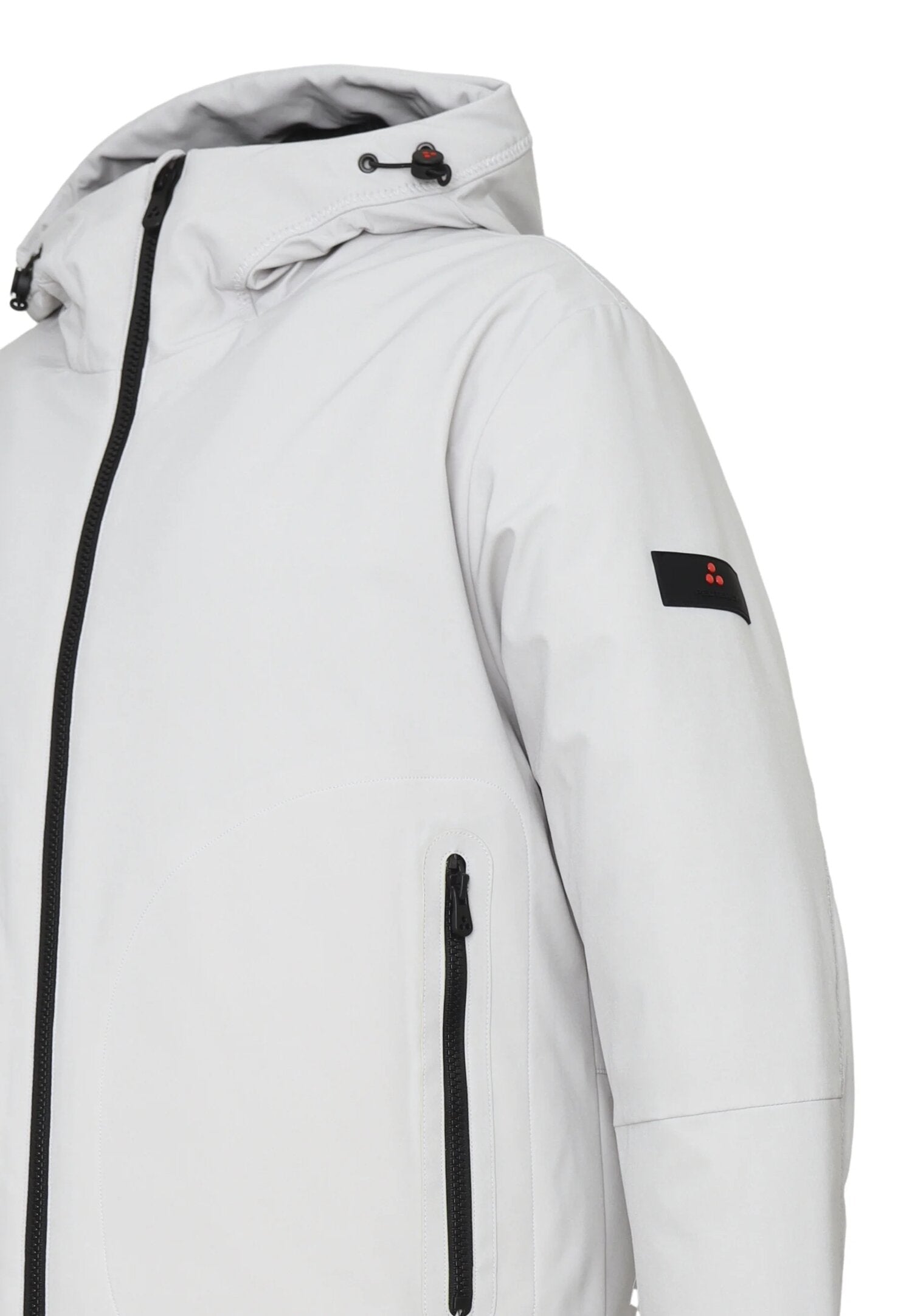 Peuterey Giubbotto Grigio Bambino In Nylon Con Cappuccio Invernale AI25