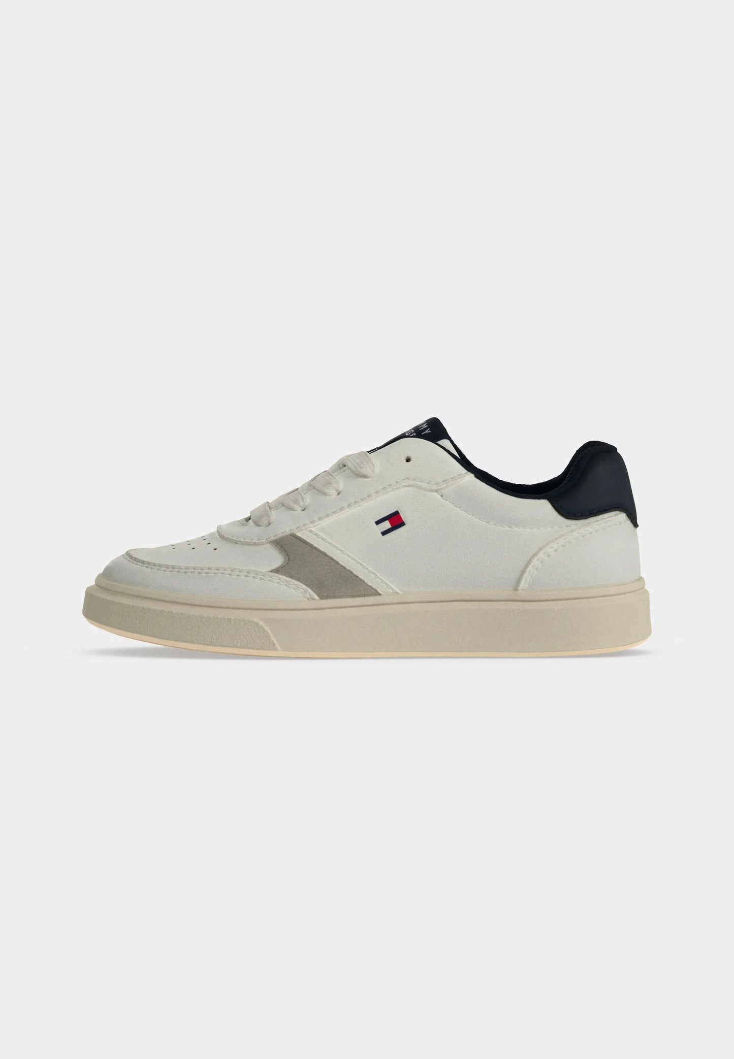 TOMMY HILFIGER SCARPA BIANCA CON LACCI E DETTAGLI BLU E BEIGE Bambini e ragazzi A-T3X9-35237-1355Y617.BIA_