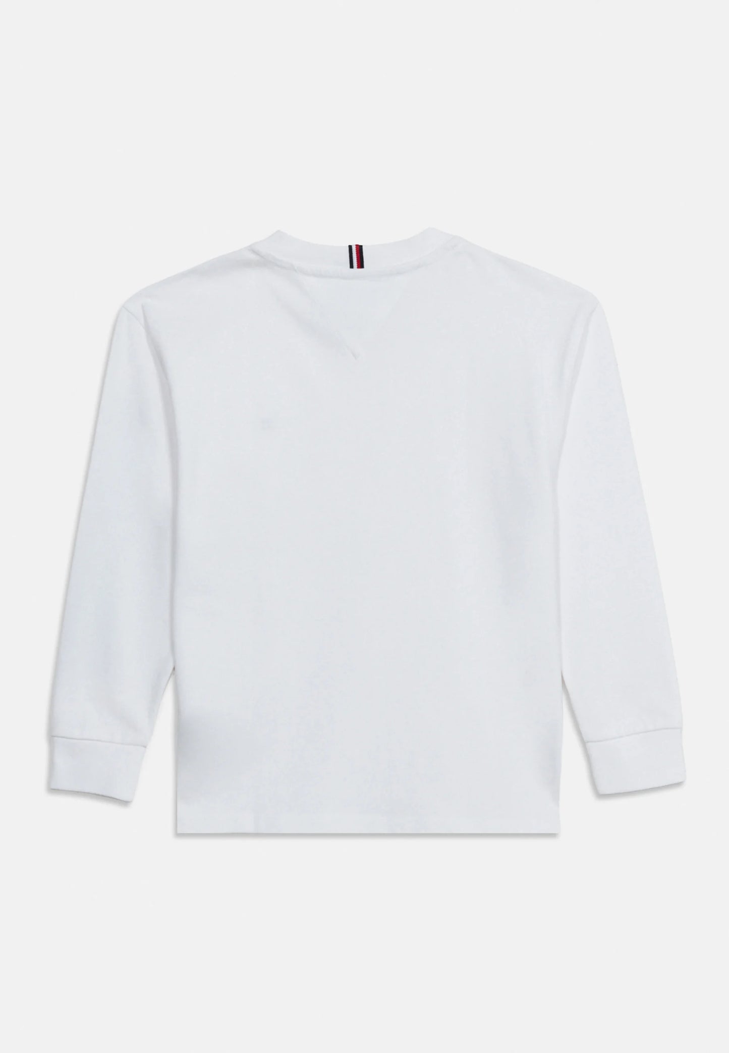 Tshirt bianca maniche lunghe logo sulla manica con polsino Bambini e ragazzi kb0kb10512ybr_