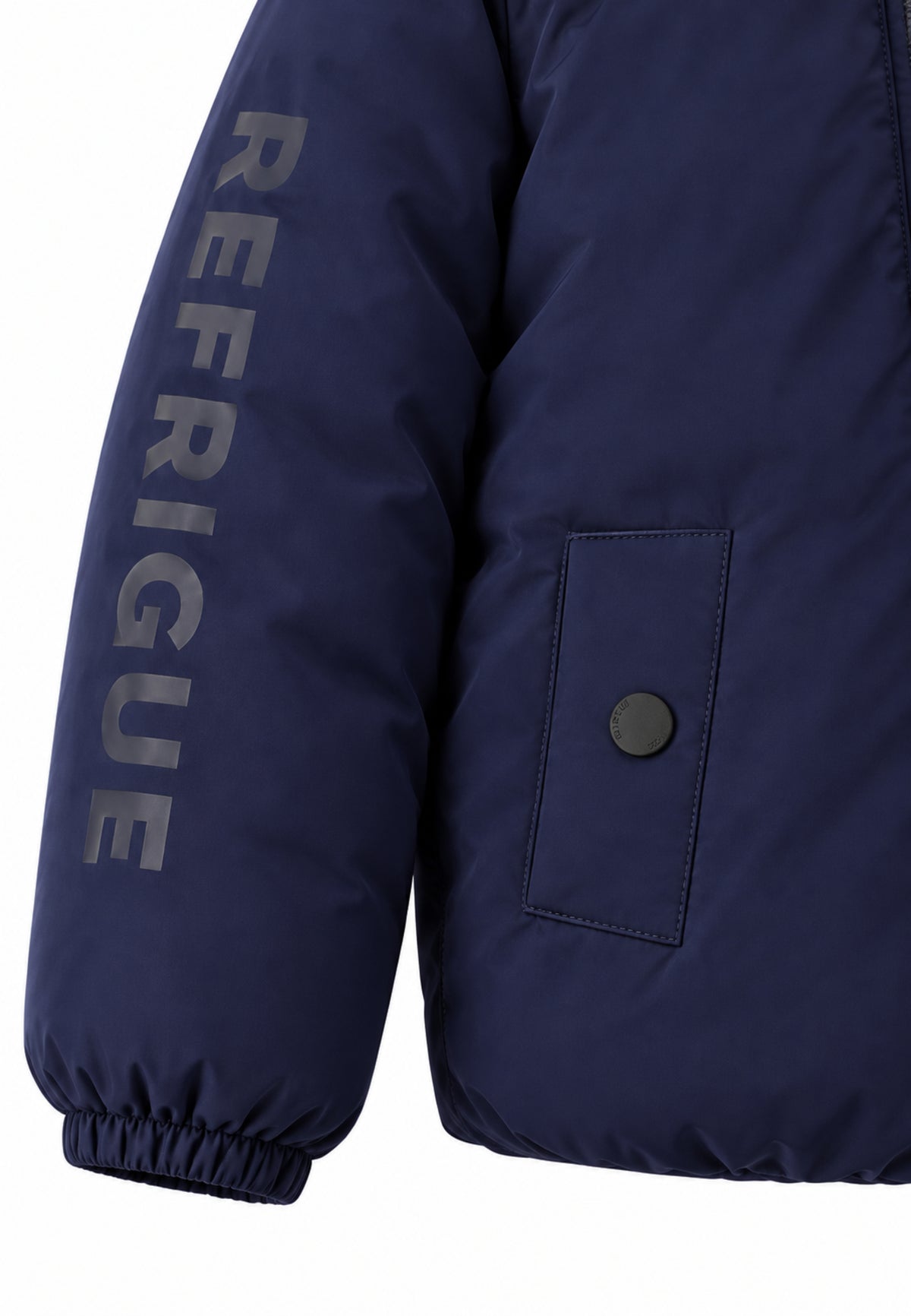 Refrigue giubbotto blu E BEIGE color block cappuccio Bambini e ragazzi 2871o00063.BLU_