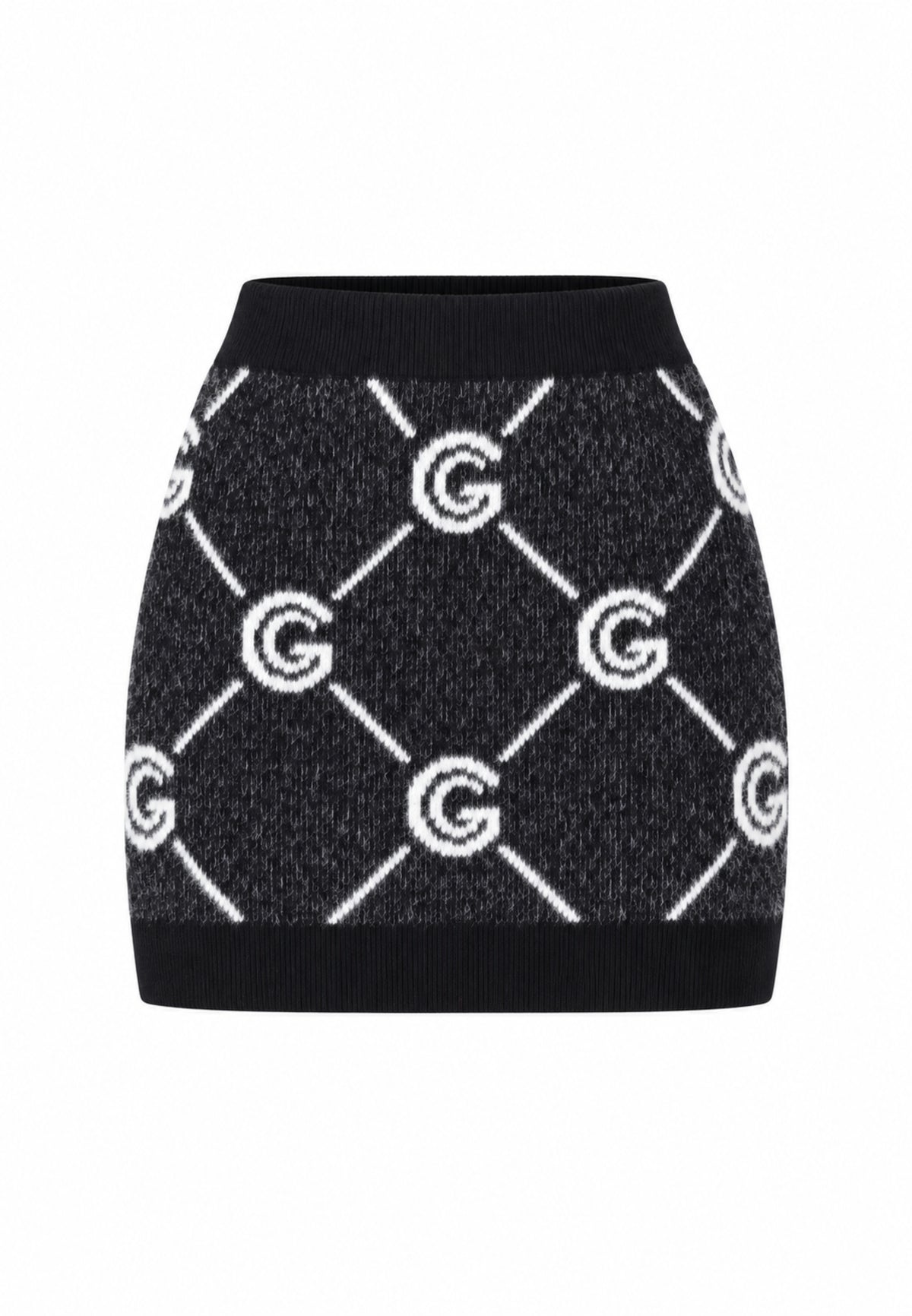 Gabriella Gucci COMPLETO NERO IN MAGLIA CON MAGLIONE E GONNA LOGATI Bambine e ragazze GK300+GK301.NE_