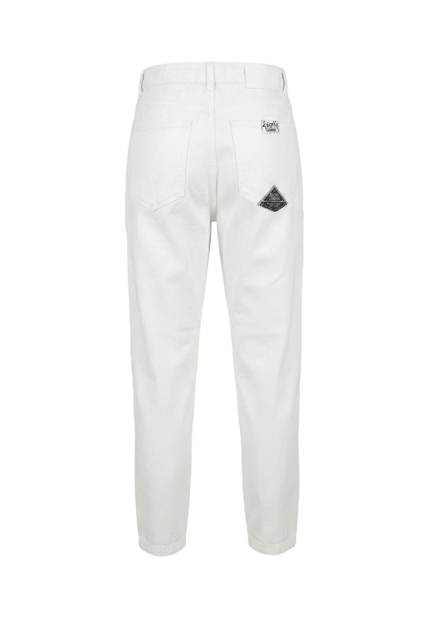 Roy Roger's Jeans Bianco Strappato a Linea Dritta Bambino RG127_