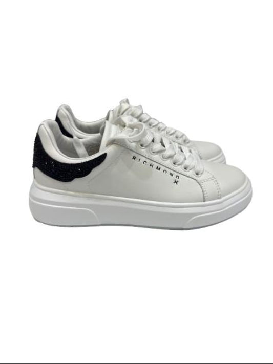 Richmond scarpe bianche donna logo con glitter