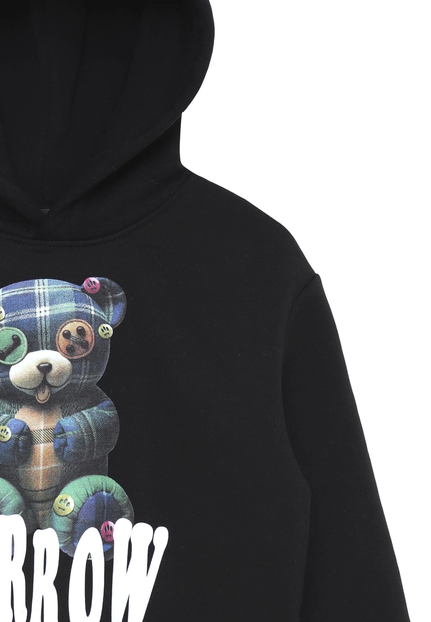 Barrow Felpa Nero Bambino In Cotone Con Cappuccio Uso Sportivo AI25