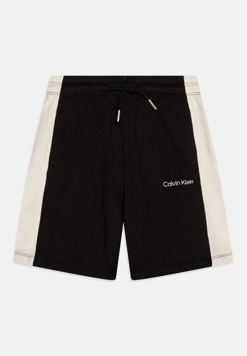 Calvin Klein black sweatshirt Bermuda kids boys spring summer - BLACK | CammarataMode