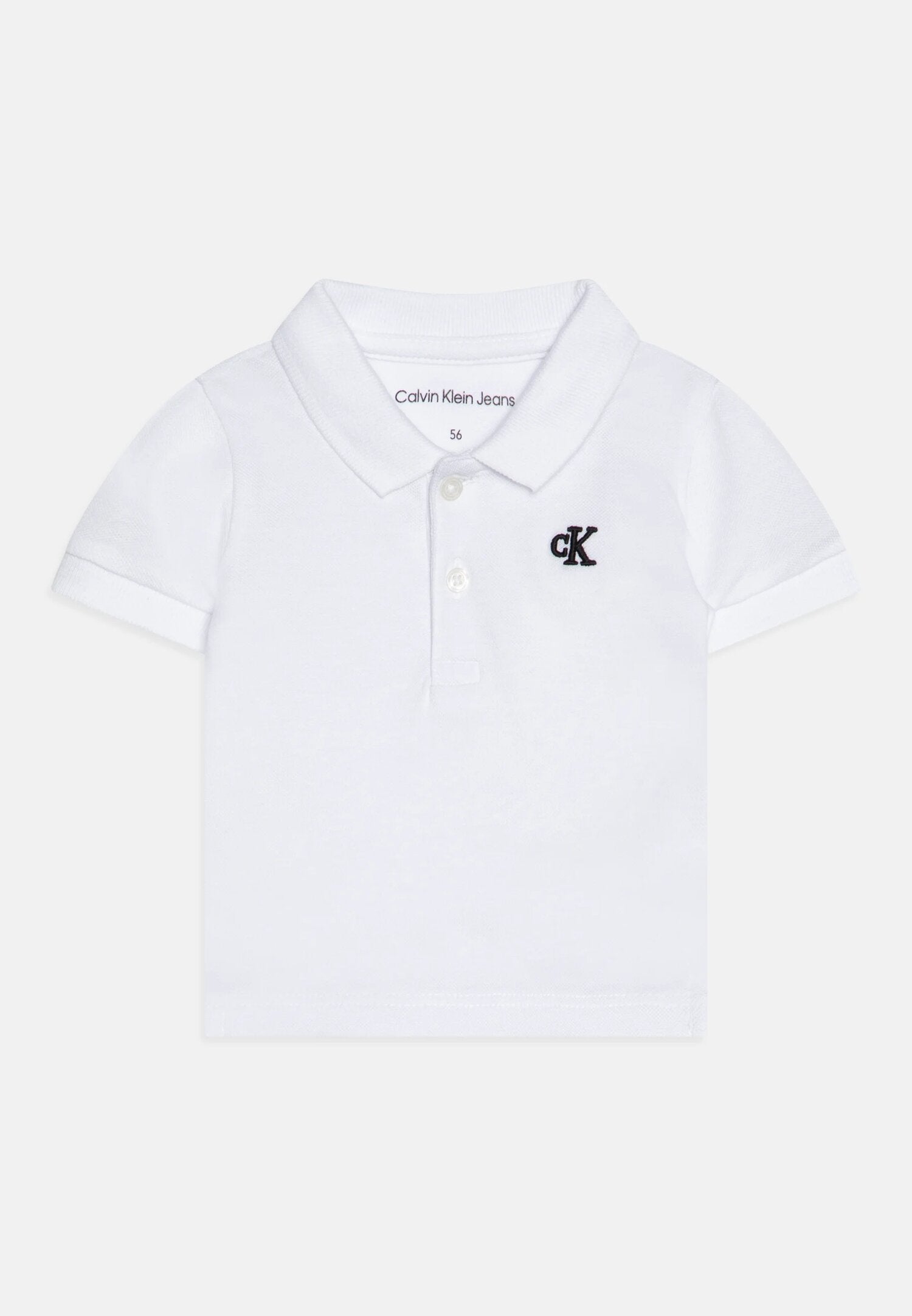 Polo neonato bianca Calvin Klein primavera-estate | CammarataMode