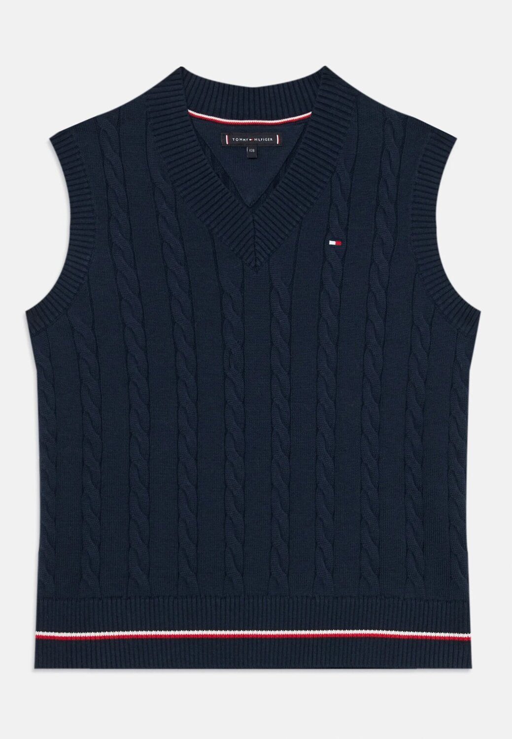 Tommy Hilfiger Gilet Smanicato Neonato Blu Navy – Cotone con Logo