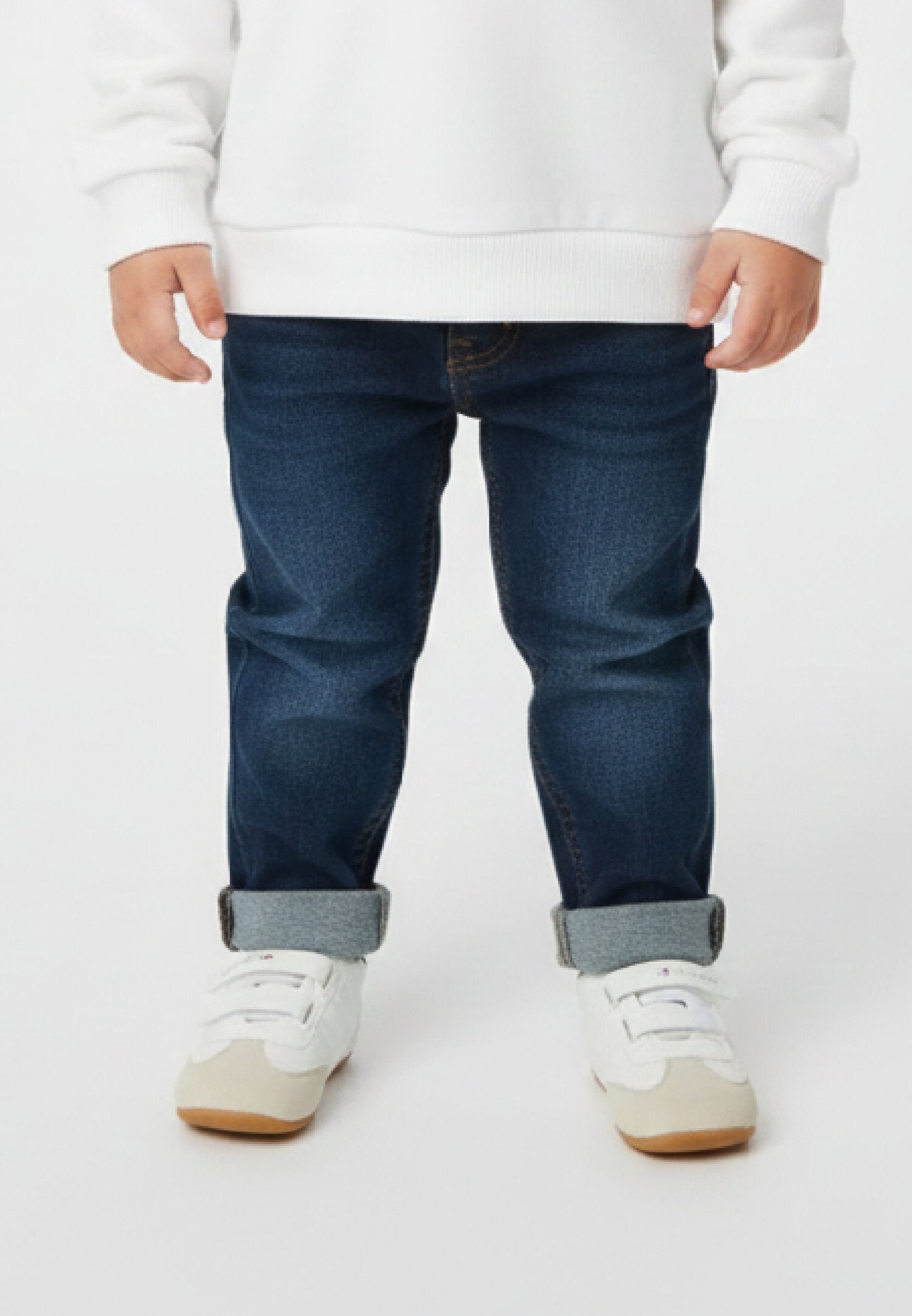 John Richmond Jeans Blu Denim Neonato Con Logo In Cotone Vita Regolabile