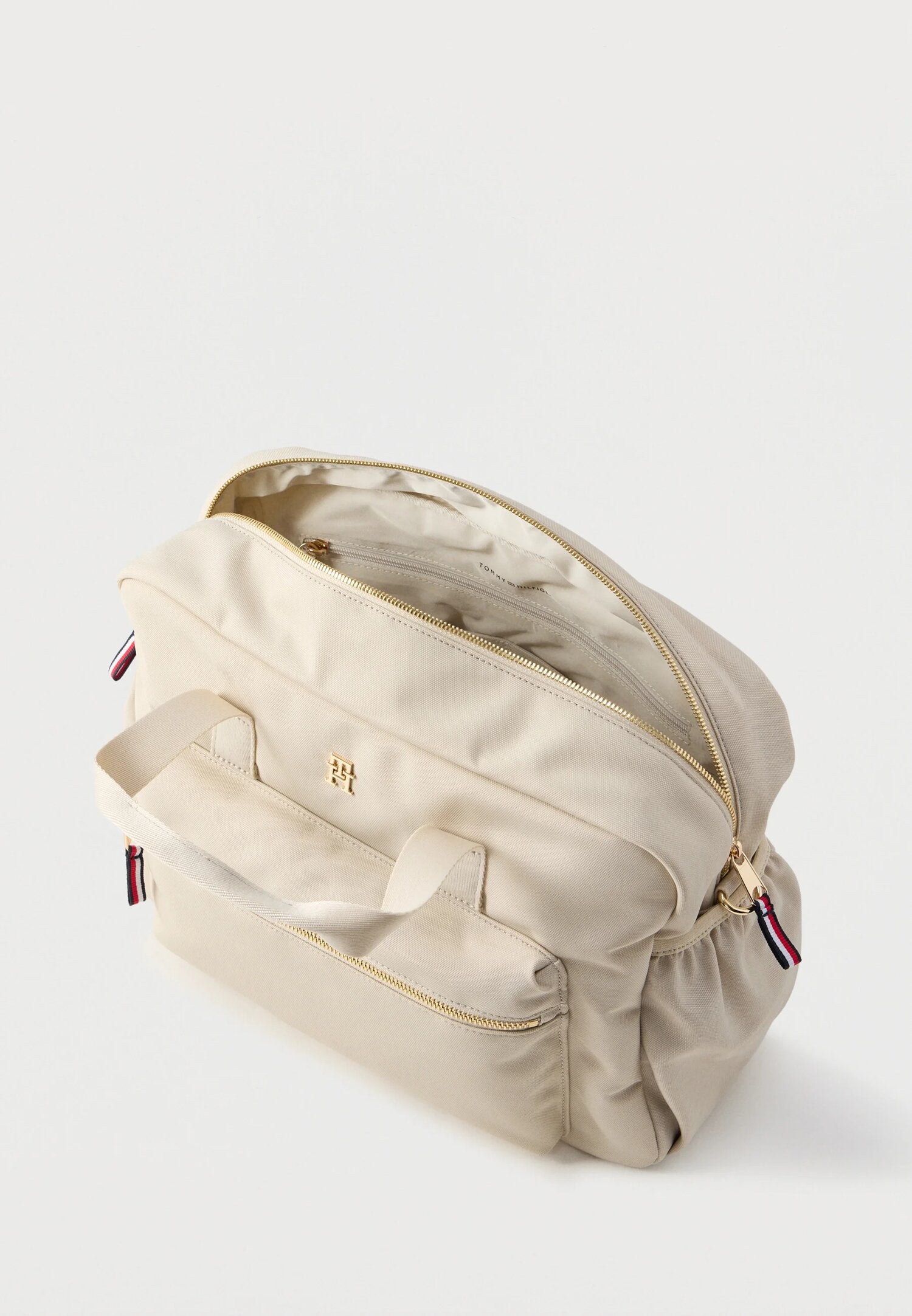 Tommy Hilfiger Borsone Beige Nascita Con Cintura Quotidiano In Tessuto KA0KA0