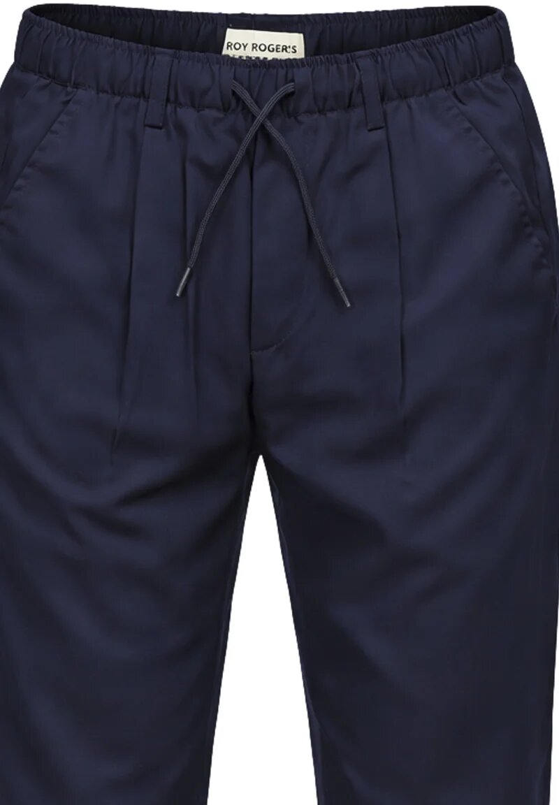 Roy Roger's Pantalone In Chino Blu Logo Roy Tasca Bambino RG199_