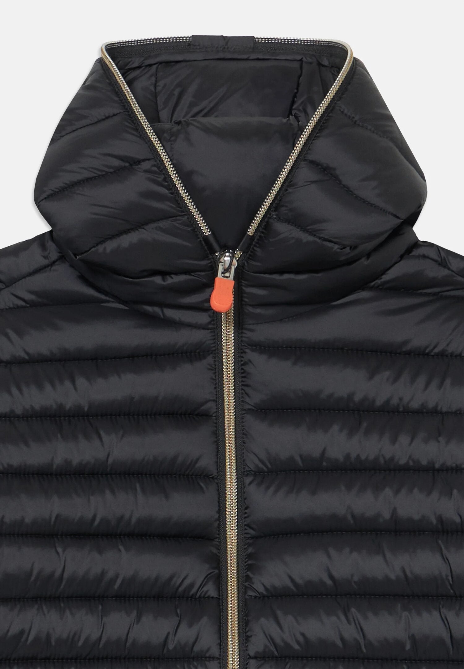 Save The Duck Giubbotto Nero Bambina In Nylon Con Cappuccio Sportivo AI25