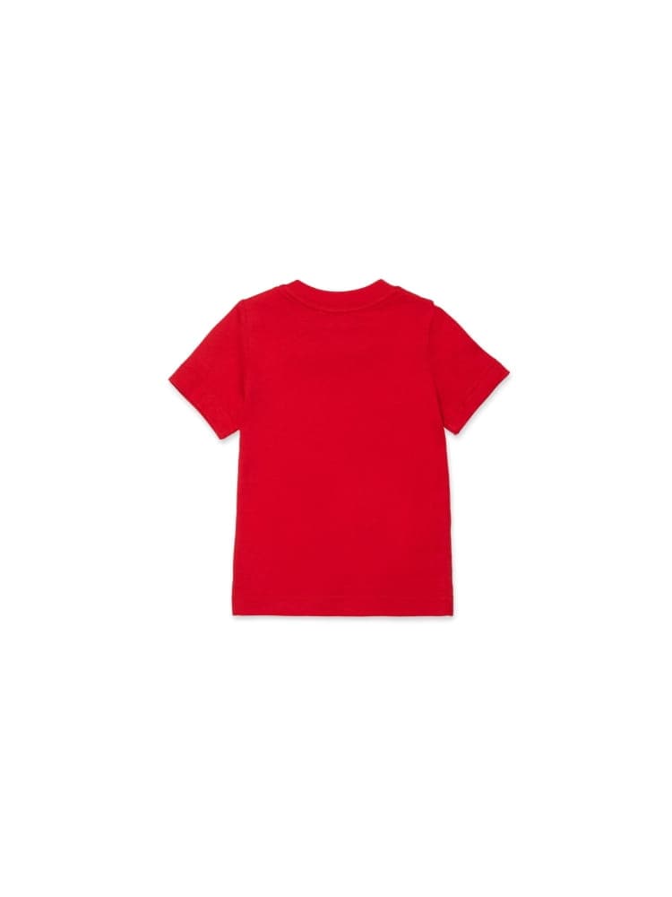 Dsquared t-shirt infant in cotone rosso con logo Bambino