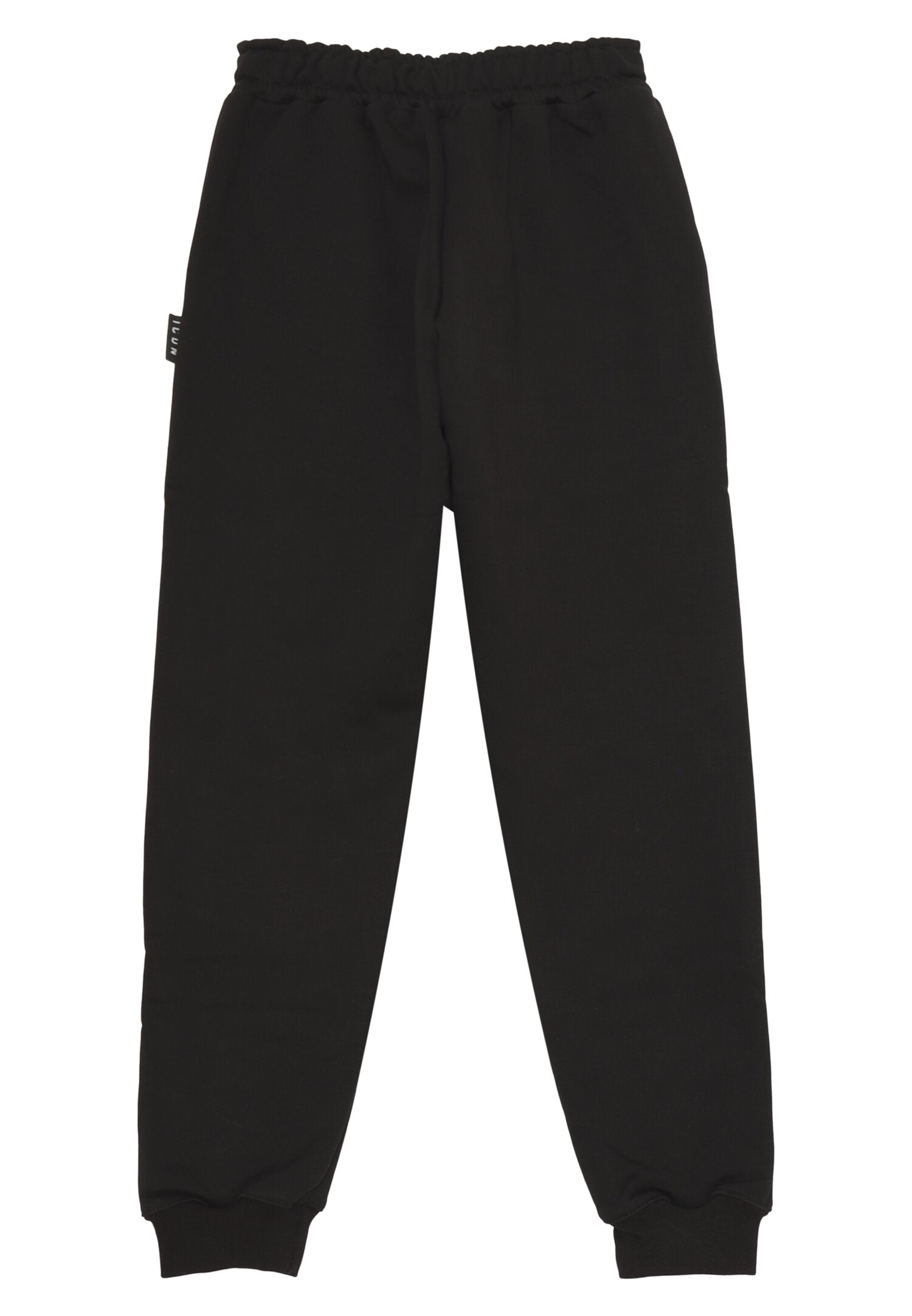 Icon Pantalone Nero Bambino In Cotone Vita Regolabile Sportivo AI25