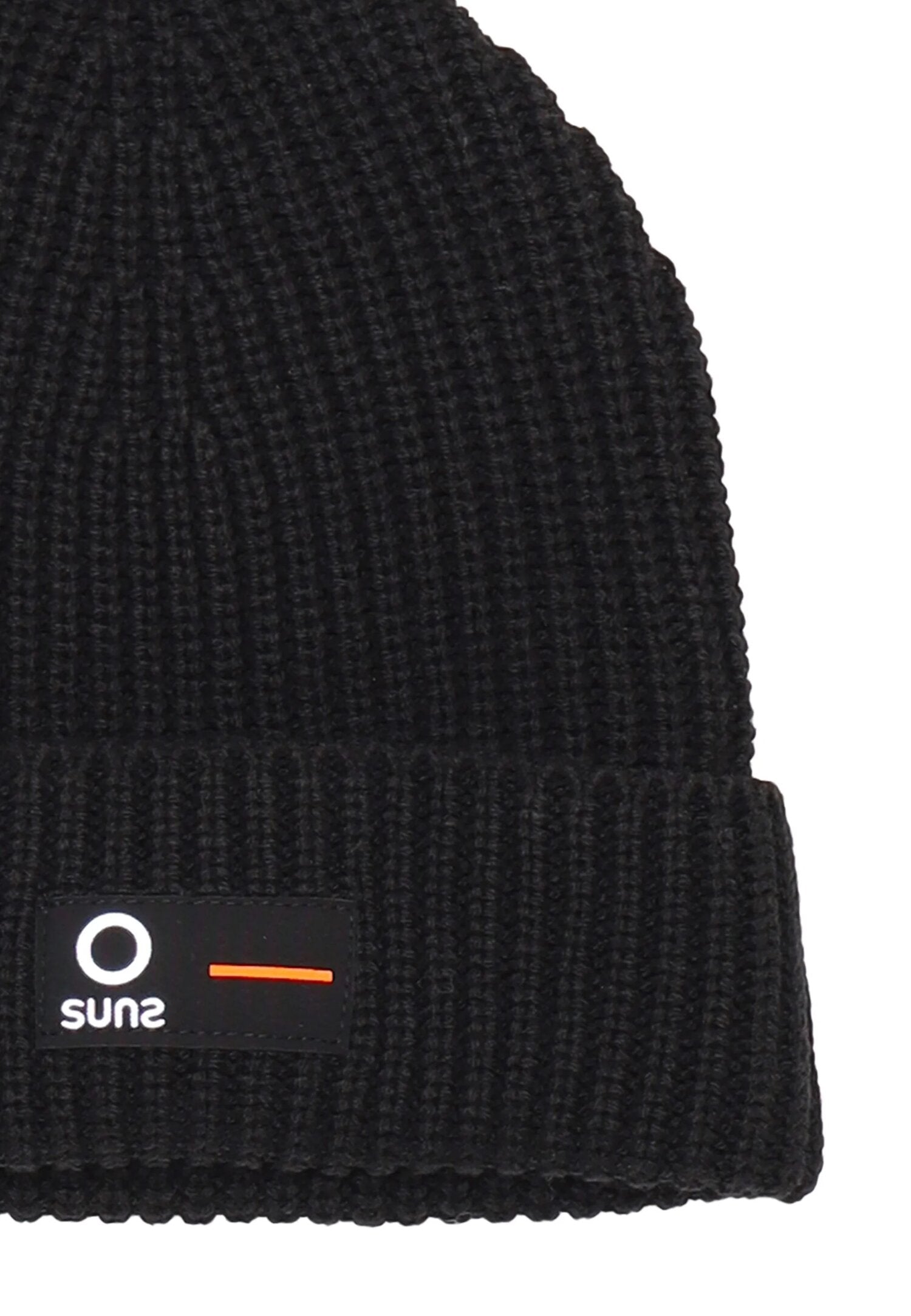 Suns Cappello Nero Bambino Coste In Cotone Cuffia Sportivo AI25