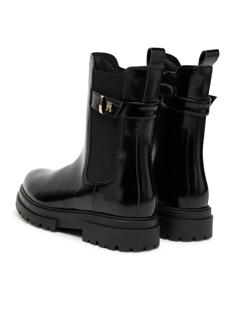 Tommy Hilfiger stivaletti bambina neri autunno inverno eleganti - NERO | CammarataMode