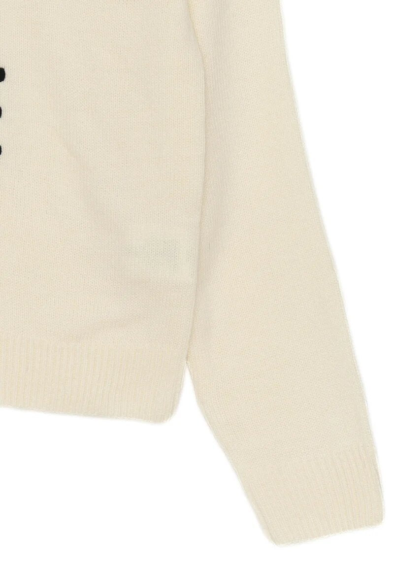 Gaelle Paris Maglioncino Panna Bambina In Lana Girocollo | Invernale AI25 | CammarataMode