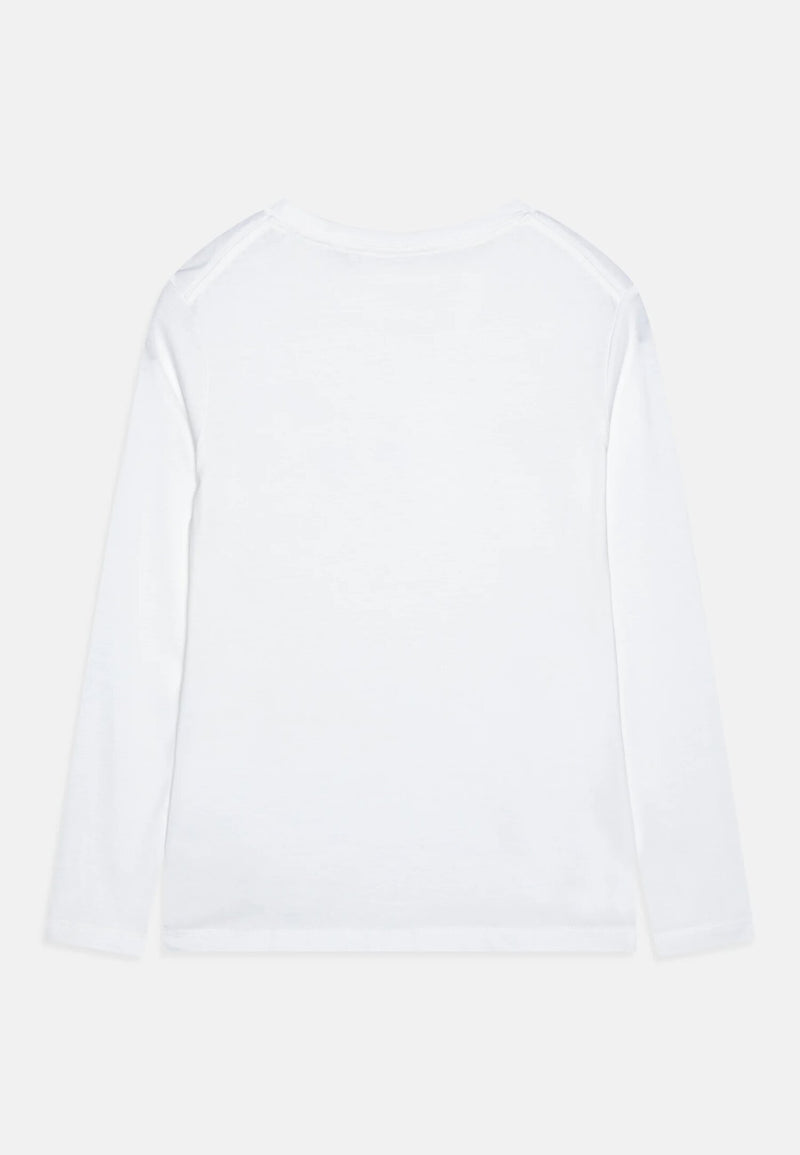 Calvin Klein White Long Sleeve Logo T-Shirt - BIANCO | CammarataMode