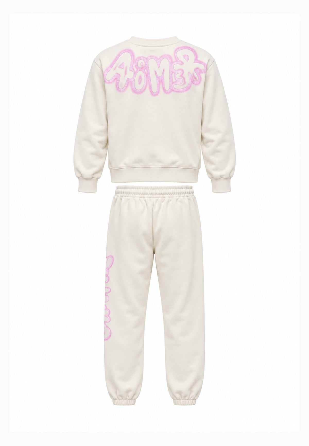 Disclaimer TUTA PANNA CON LOGO GRAFFITI ROSA Bambine e ragazze 26IDK59215.PANNA_