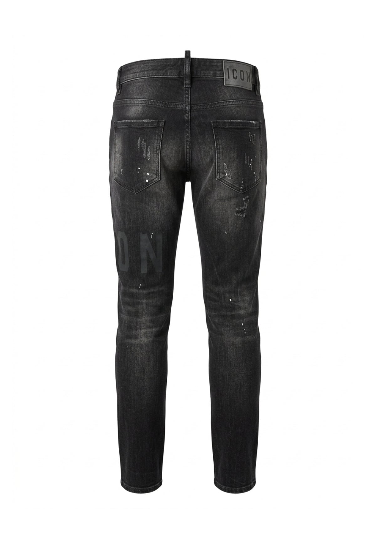ICON JEANS NERO SLIM FIT STRAPPATO Bambini e ragazzi IBDT001303.NE_