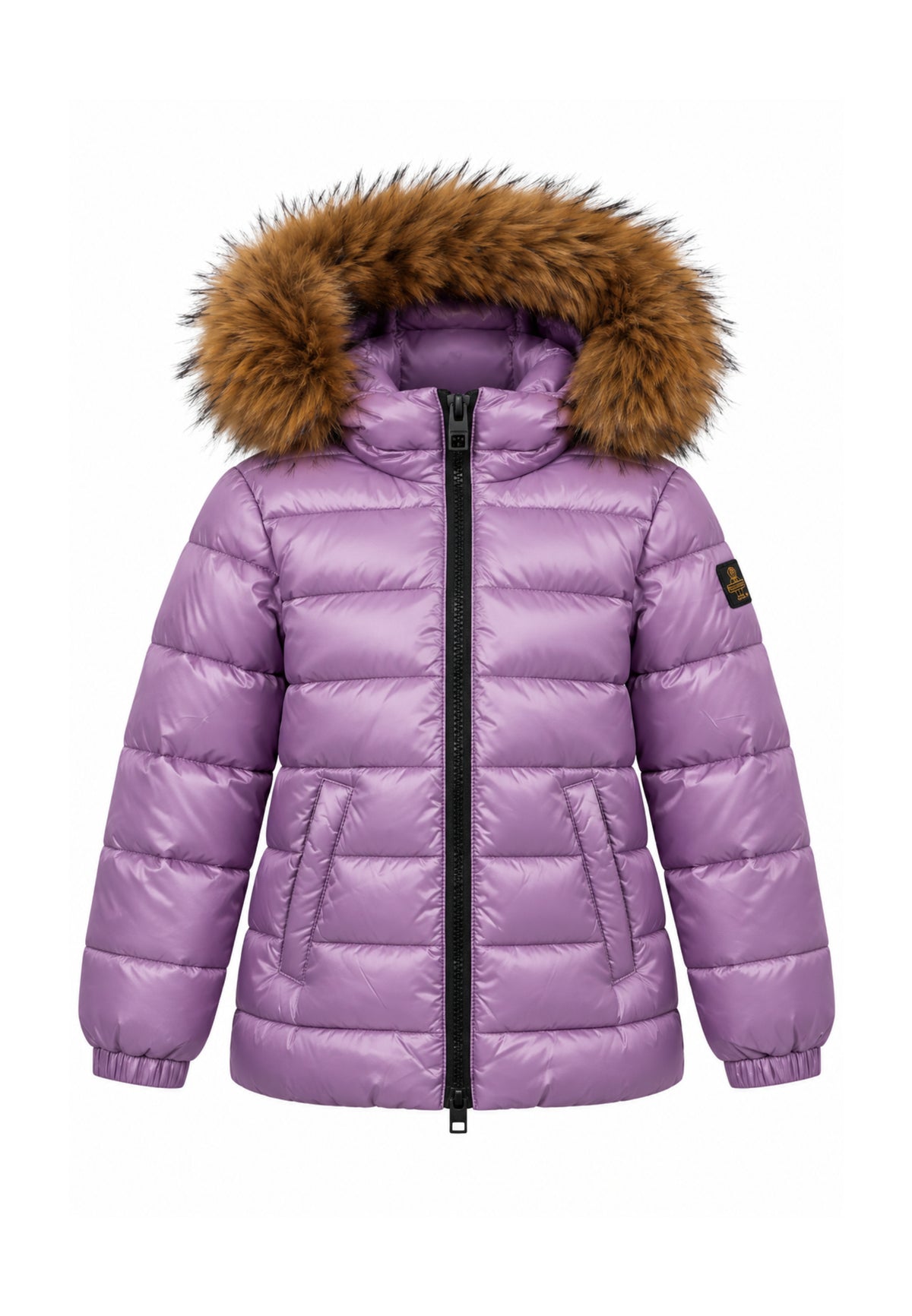 REFRIGIWEAR PIUMINO CON PELLICCIA E LOGO SUL BRACCIO Bambine e ragazze RG2606CW26_
