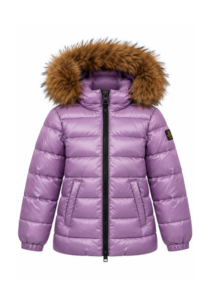 REFRIGIWEAR PIUMINO CON PELLICCIA E LOGO SUL BRACCIO Bambine e ragazze RG2606CW26_