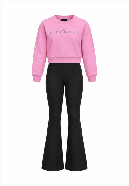 John Richmond completo rosa con felpa e leggings Bambine e ragazze rga26085fe.rosa