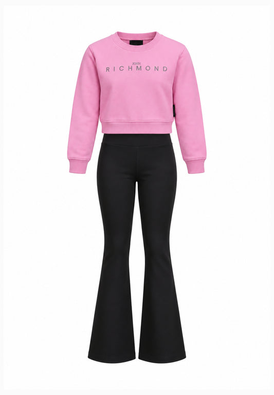 John Richmond completo rosa con felpa e leggings Bambine e ragazze rga26085fe.rosa