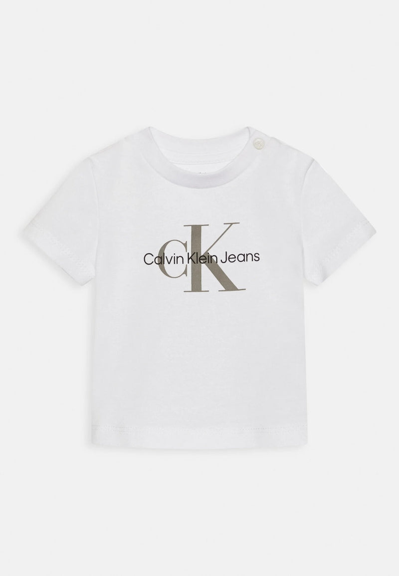 Calvin Klein Baby White T-Shirt Spring 2025 - WHITE | CammarataMode
