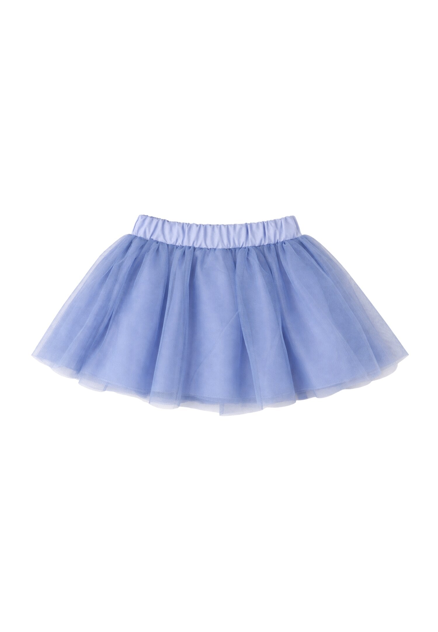 Mon Saurire Completo Tshirt e Gonna in Tulle Azzurro Bambina M1345B+1348B_