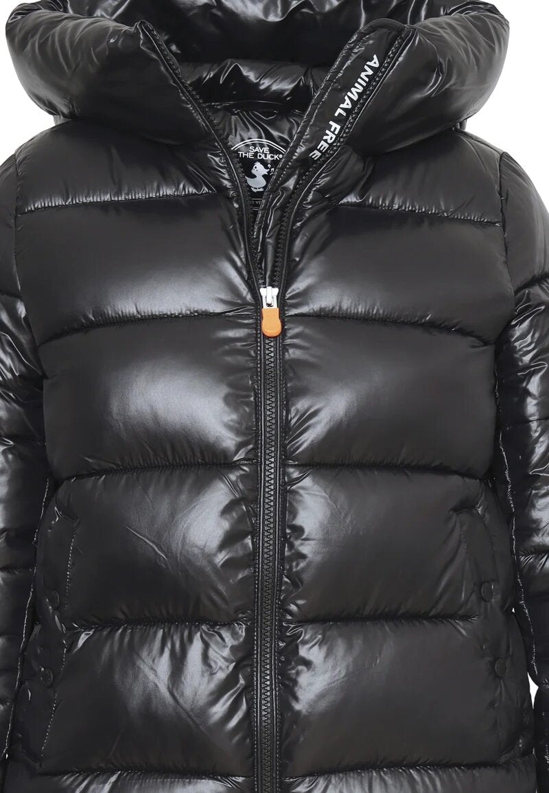 Save The Duck Giubbotto Bambina Nero In Nylon Con Cappuccio | Uso Sportivo AI25 | CammarataMode