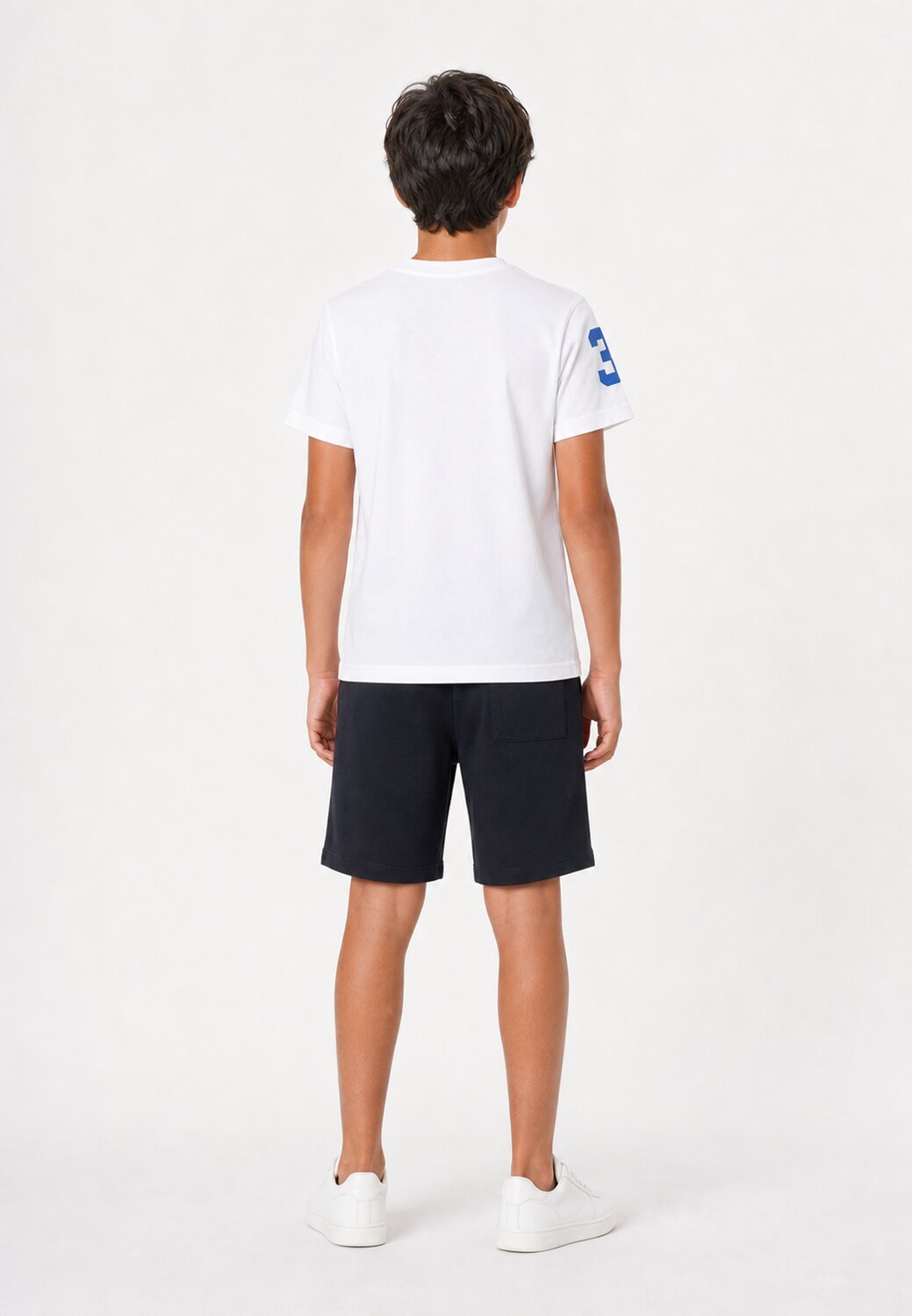 La Martina Completo Bianco Con Logo Centrale Bambino MAB0036_
