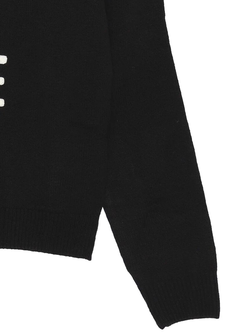 Gaelle Paris Maglioncino Nero Bambina In Lana Girocollo | Elegante AI25 | CammarataMode