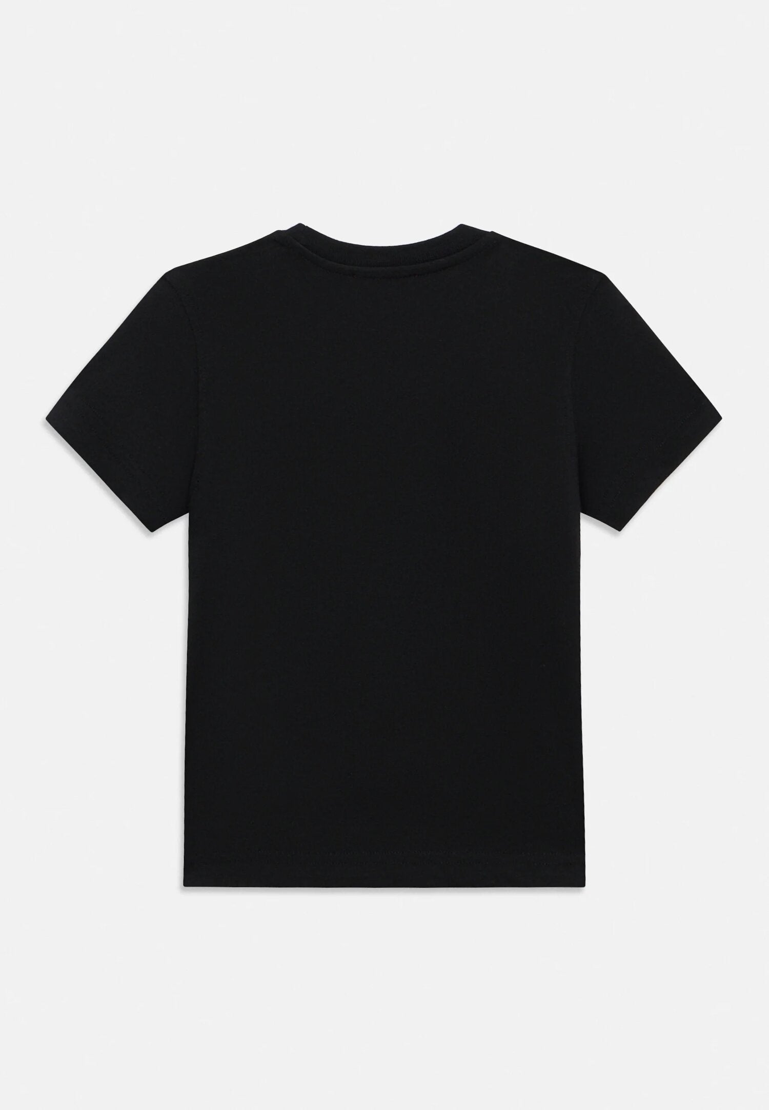 Diesel Tshirt Nera Con Logo Nero Centrale Bambino TJUSTR_